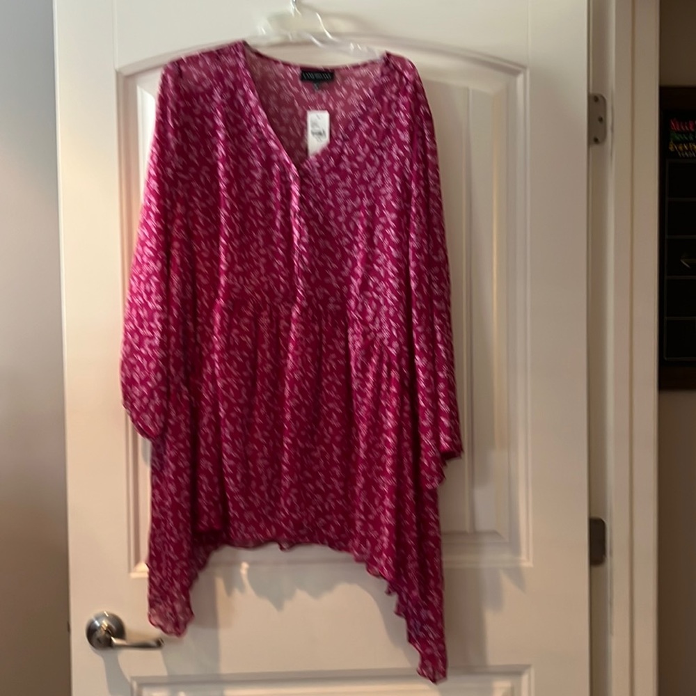 Sheer fun spring/summer top.